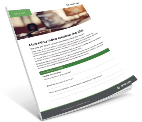 Marketing video creation checklist