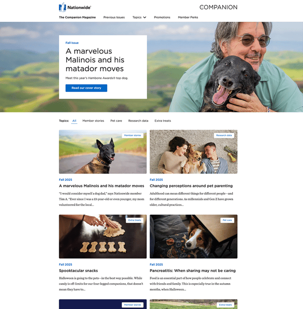 companionpetmagazine-hubspot-website-example-tab