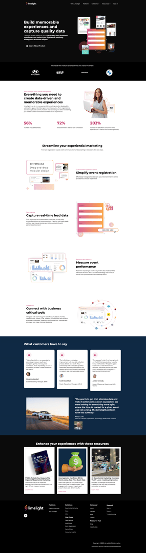 limelightplatform-hubspot-website-example