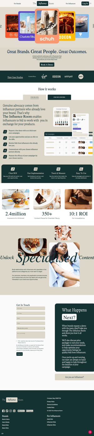 theinfluenceroom-hubspot-website-example