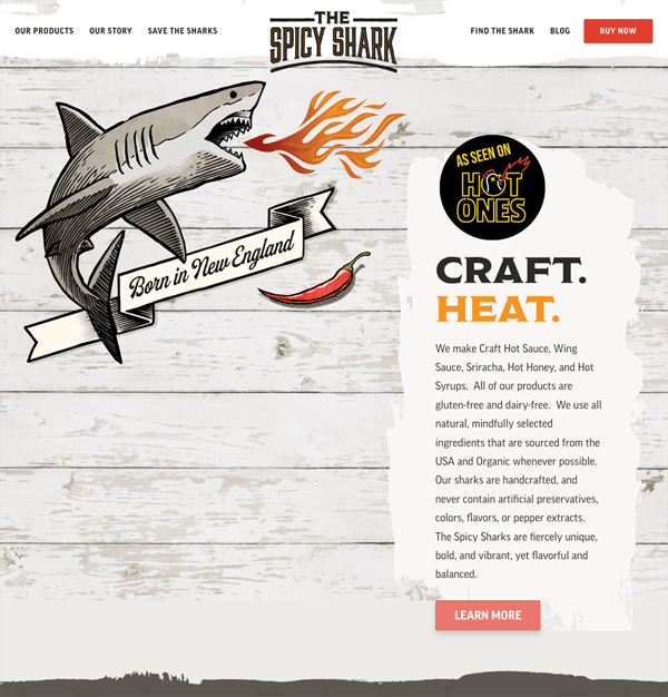 thespicyshark-hubspot-website-example-tab