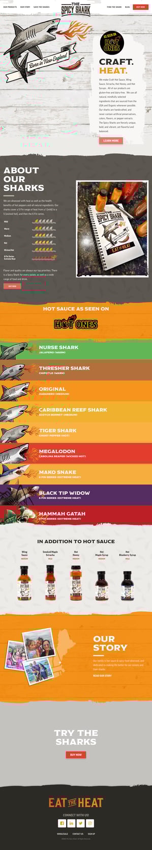 thespicyshark-hubspot-website-example