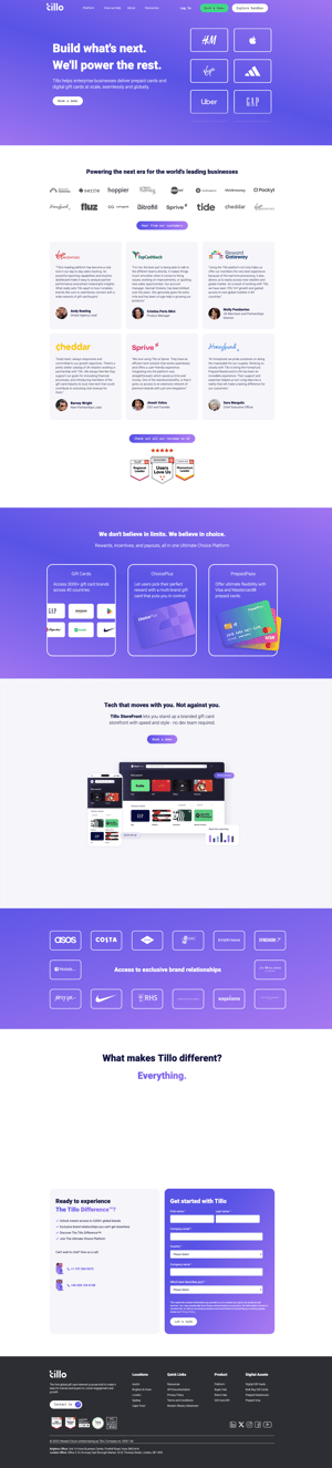 tillo-hubspot-website-example