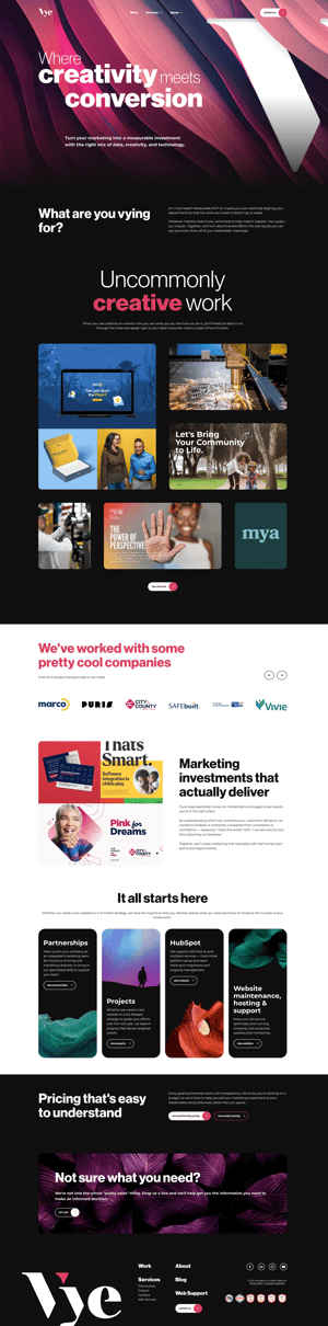 vye-agency-hubspot-website-example
