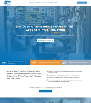 ams-machines-inc-B2B-storytelling-website-example-tab