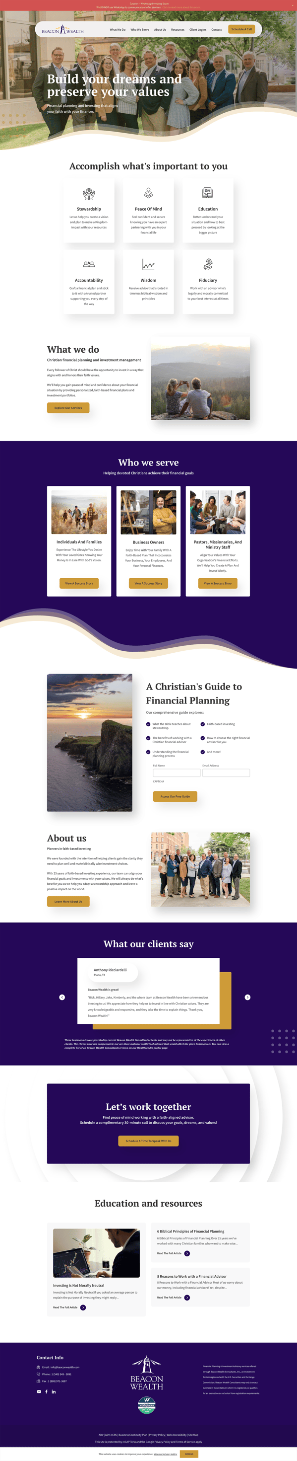 beacon-wealthB2B-storytelling-website-example