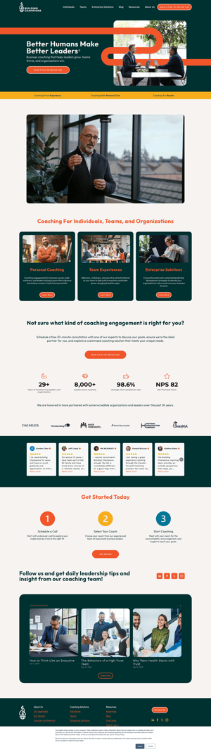 building-champions-B2B-storytelling-website-example