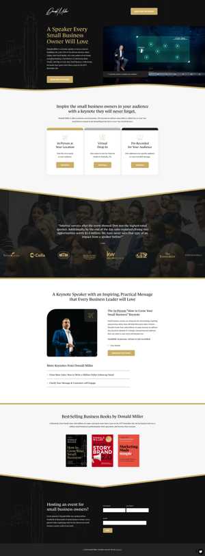 donald-miller-B2B-storytelling-website-example