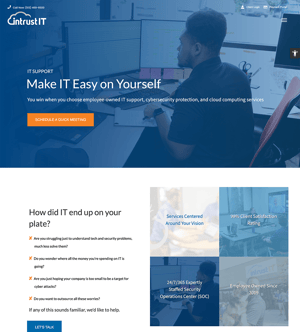 intrust-it-B2B-storytelling-website-example-tab