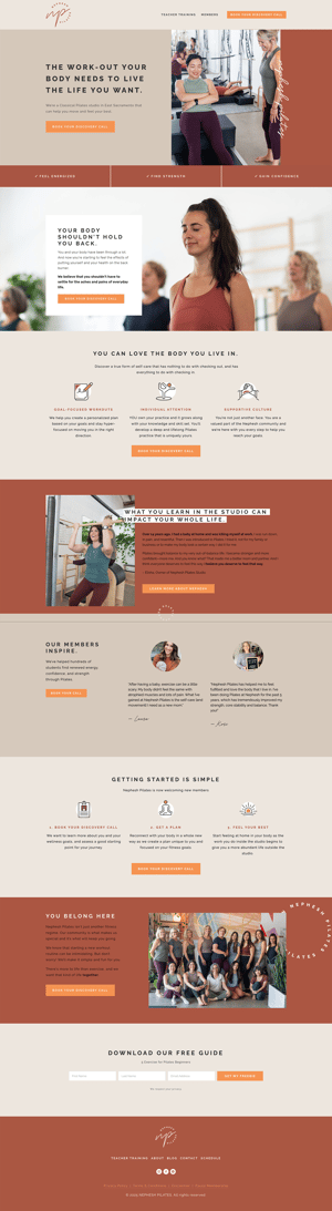 nephesh-pilates-B2B-storytelling-website-example