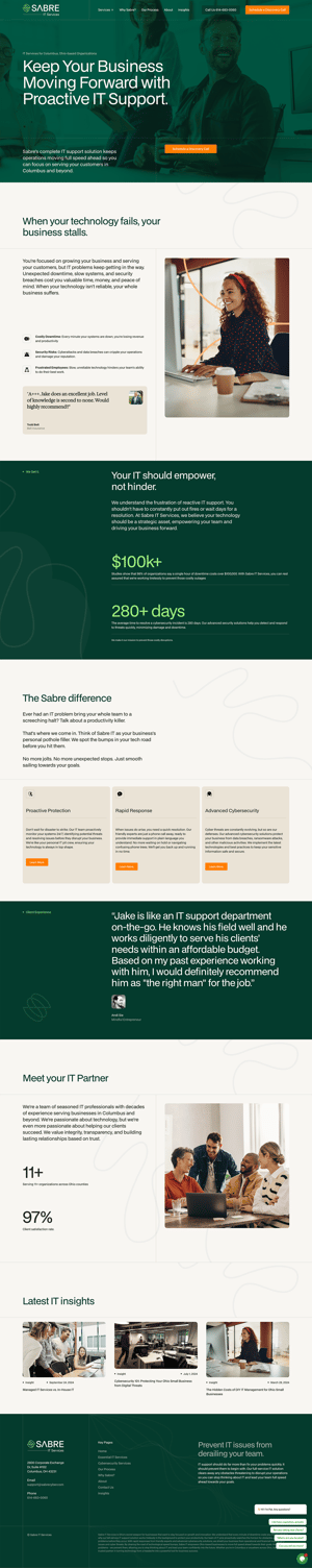 sabreits-ervices-B2B-storytelling-website-example