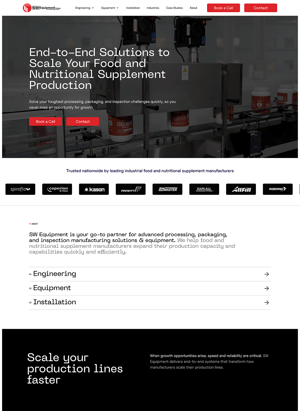 swequipment-group-B2B-storytelling-website-example-tab