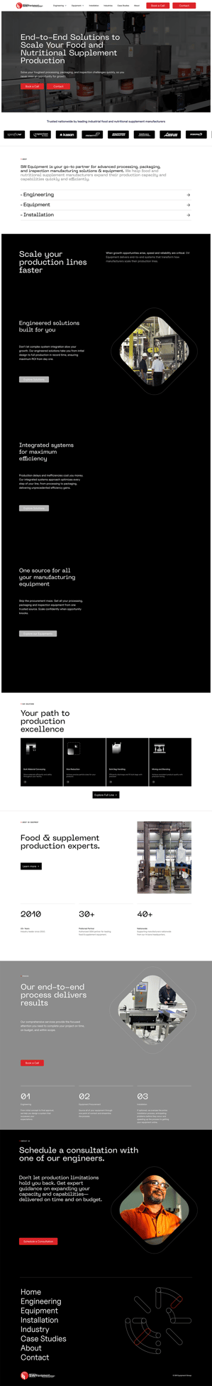 swequipment-group-B2B-storytelling-website-example