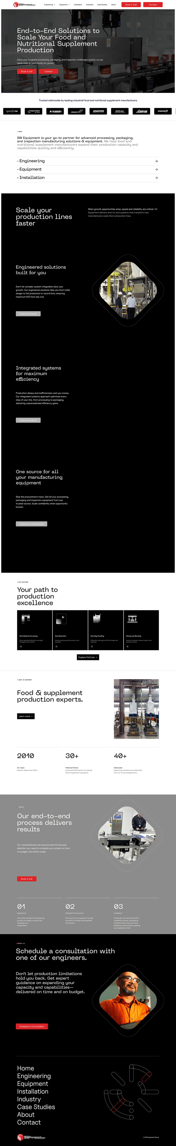 swequipment-group-B2B-storytelling-website-example