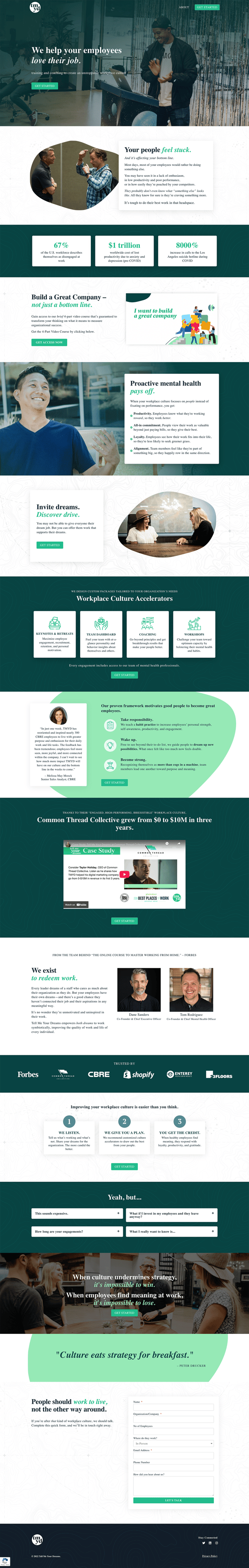 tell-me-your-dreams-B2B-storytelling-website-example
