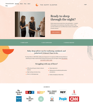 the-happy-sleeper-B2B-storytelling-website-example-tab