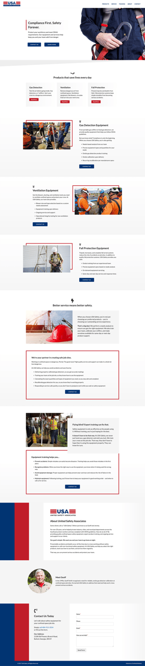 usa-safety-inc-B2B-storytelling-website-example