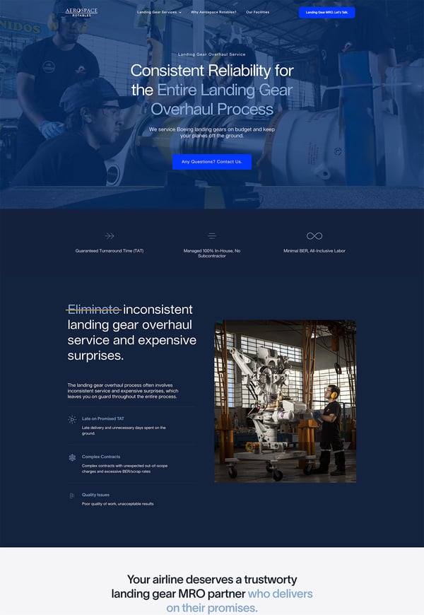 aerospacerotables-b2b-storytelling-website-example